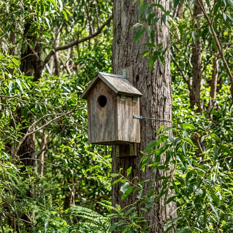 Animal nesting box installed as a humane alternative to a Ferntree Gully roof cavity