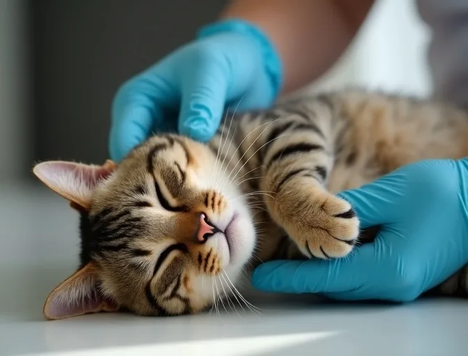 Specialist carefully handling a deceased cat with dignity in Ferntree Gully
